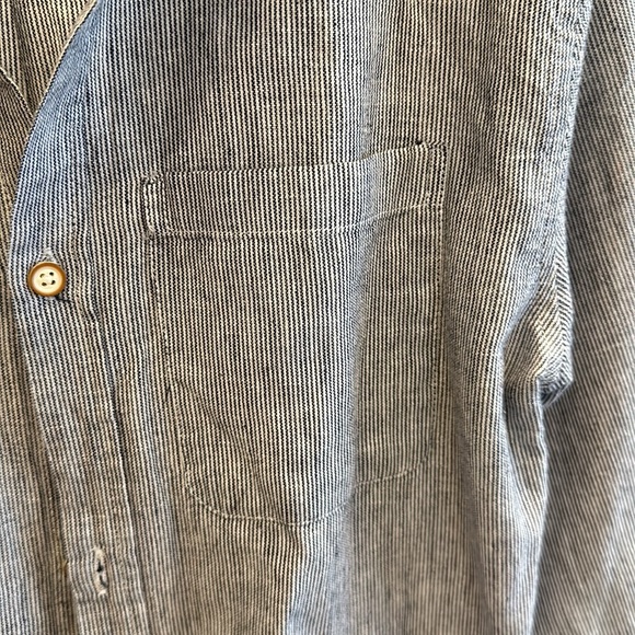 ZARA BOYS BUTTON  DOWN STRIPED SHIRT SZ 11/12 - Picture 4 of 7